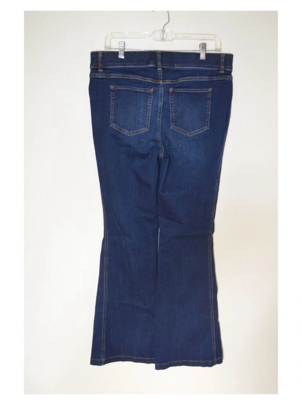 SPANX Flare Jeans Size XLarge Dark Wash Pull On Style